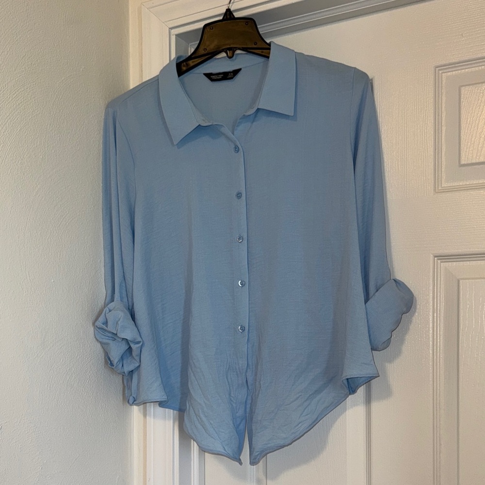 Simply Vera Vera Wang Pale Blue Knit Top